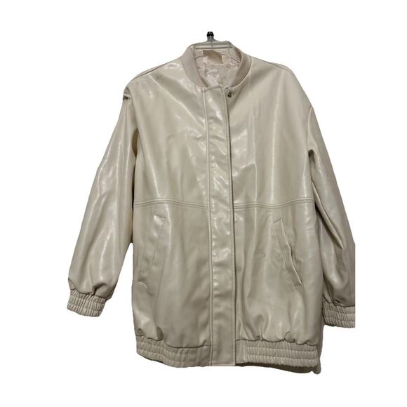 Anthropologie Cream Bomber Jacket - Picture 5 of 16